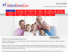 Tablet Screenshot of medicaldirectcare.com
